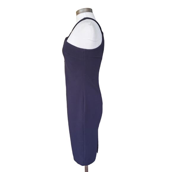 LIKELY Revolve Charles Halter Keyhole Sheath Dress Size 6 in Navy Blue - Picture 6 of 12